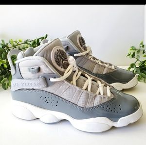 Jordan's 6 rings grey size 4